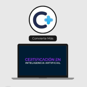 Portada El Curso Certificación Inteligencia Artificial Aplicada al Growth Marketing & Marketing Digital - Convierte Mas - Vima Nuñez - cursode